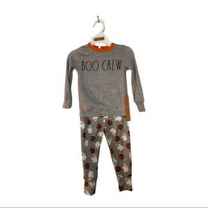 Rae Dunn Halloween 🎃 Boo Crew Pajamas 2T